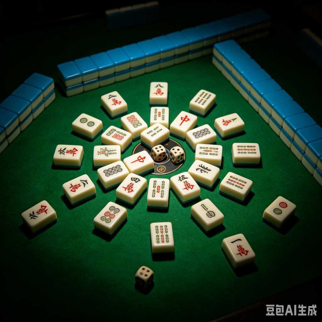 blue mahjong tiles